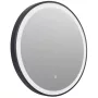 Balneo VENUS kerek LED tükör állítható fényerővel 60 cm páratlanító funkcióval, fekete kerettel L0101010403-1 – BAL-L01010104031