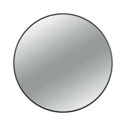 Balneo CORINA kerek tükör 70 cm, fekete alumínium kerettel L0101010503-2 – BAL-L01010105032