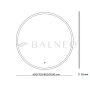 Balneo MOON kerek tükör állítható fényerővel 90 cm párátlanító funkcióval L0101020401-4