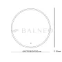 Balneo MOON kerek tükör állítható fényerővel 90 cm párátlanító funkcióval L0101020401-4 – BAL-L01010204014