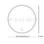 Balneo SUN kerek LED tükör 60 állítható fényerővel és párátlanító funkcióval L0101020404-1