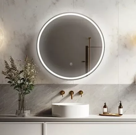 Balneo SUN kerek LED tükör 90 állítható fényerővel és párátlanító funkcióval L0101020404-4 – BAL-L01010204044