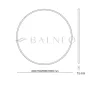 Balneo CORINA kerek tükör 70 cm, arany alumínium kerettel L0101030503-2 – BAL-L01010305032