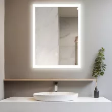 Balneo COSMO négyszögletes tükör állítható fényerővel 60x100 cm, párátlanító funkcióval L0201020401-4 – BAL-L02010204014