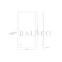 Balneo COSMO négyszögletes tükör állítható fényerővel 60x100 cm, párátlanító funkcióval L0201020401-4 – BAL-L02010204014