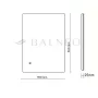 Balneo MARINO elforgatható tükör 39x50 hátsó LED vilgágítással, állítható fényerővel és párátlanító funkcióval L0201020601-1 – BAL-L02010206011