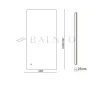 Balneo MARINO elforgatható tükör 60x100 hátsó LED vilgágítással, állítható fényerővel és párátlanító funkcióval L0201020601-4 – BAL-L02010206014