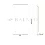 Balneo MARINO elforgatható tükör 60x120 hátsó LED vilgágítással, állítható fényerővel és párátlanító funkcióval L0201020601-5