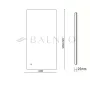 Balneo MARINO elforgatható tükör 60x120 hátsó LED vilgágítással, állítható fényerővel és párátlanító funkcióval L0201020601-5 – BAL-L02010206015