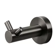 Balneo Qube 2-es model fali akasztó két kampóval, gun metal kivitelben