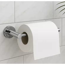Balneo Qube Model 1 fali WC-papír tartó króm kivitelben, modern fürdőszobai kiegészítő