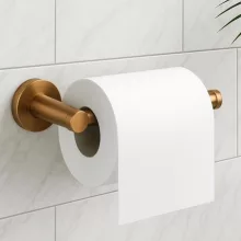 Balneo Qube Model 1 fali WC-papír tartó réz kivitelben, elegáns fürdőszobai kiegészítő