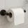 Balneo Qube Model 1 fali WC-papír tartó matt fekete kivitelben, modern fürdőszobai kiegészítő