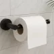 Balneo Qube Model 1 fali WC-papír tartó matt fekete kivitelben, modern fürdőszobai kiegészítő