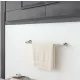 Balneo Qube 2-es modell fürdőszobai törölköző akasztó, króm kivitelben, 60 cm hosszban
