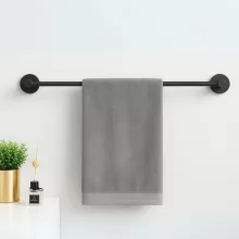   Balneo Qube 1-es model fürdőszobai törölköző akasztó 60 cm, gun metal M0301070103