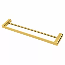   Balneo Qarx 3-as model fali fürdőszobai törölközőtartó 60 cm, fényes arany M0301080104