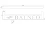 Balneo Qarx 3-as model fali fürdőszobai törölközőtartó 60 cm, fényes arany M0301080104