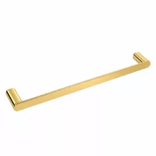   Balneo Qarx 2-es model fali fürdőszobai törölközőtartó 60 cm, fényes arany M0301080204
