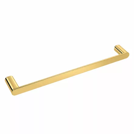Balneo Qarx 2-es model fali fürdőszobai törölközőtartó 60 cm, fényes arany M0301080204