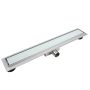 Balneo G-Drain NEXT lineáris padlólefolyó edzett üveg panellel 60 cm , fehér Milky60N