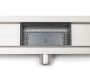 Balneo G-Drain NEXT lineáris padlólefolyó edzett üveg panellel 60 cm , fehér Milky60N
