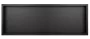 Balneo WALL-BOX ONE süllyesztett inox fali polc peremmel, 90x30x10 cm matt fekete színben
