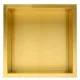 Balneo WALL-BOX ONE süllyesztett inox polc 30x30x10 cm méretben, peremmel, arany kivitelben