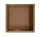 WALL-BOX négyzet alakú süllyesztett fali polc 30x30x7 cm méretben, elegáns réz kivitelben