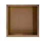 WALL-BOX négyzet alakú süllyesztett fali polc 30x30x7 cm méretben, elegáns réz kivitelben
