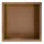 Balneo WALL-BOX ONE süllyesztett inox polc 30x30x10 cm méretben, peremmel, réz kivitelben
