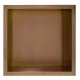 Balneo WALL-BOX ONE süllyesztett inox polc 30x30x10 cm méretben, peremmel, réz kivitelben