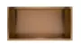 Balneo WALL-BOX négyzet alakú süllyesztett fali polc 60x30x10 cm méretben, elegáns réz kivitelben