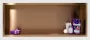 Balneo WALL-BOX ONE süllyesztett inox fali polc peremmel, 90x30x7 cm réz színben