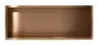 Balneo WALL-BOX ONE süllyesztett inox fali polc peremmel, 90x30x10 cm réz színben
