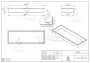 Balneo WALL-BOX ONE süllyesztett inox fali polc peremmel, 90x30x10 cm réz színben