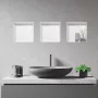 Balneo WALL-BOX négyzet alakú süllyesztett fali polc 30x30x10 cm méretben, matt fehér kivitelben.