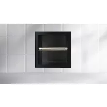 Balneo Wall-Box falba süllyeszthető 18 cm-es WC-papír tartó matt fekete kivitelben, modern fürdőszobai kiegészítő