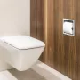 Balneo Wall-Box falba süllyeszthető 18 cm-es WC-papír tartó króm kivitelben, modern fürdőszobai kiegészítő