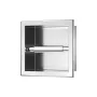 Balneo Wall-Box falba süllyeszthető 18 cm-es WC-papír tartó króm kivitelben, modern fürdőszobai kiegészítő