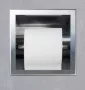 Balneo Wall-Box falba süllyesztett inox WC-papír tartó és tároló króm kivitelben, modern fürdőszobai kiegészítő