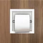 Balneo Wall-Box falba süllyeszthető 18 cm-es WC-papír tartó matt fehér kivitelben, praktikus fürdőszobai kiegészítő