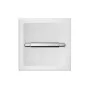Balneo Wall-Box falba süllyeszthető 18 cm-es WC-papír tartó matt fehér kivitelben, praktikus fürdőszobai kiegészítő