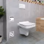 Balneo Wall-Box falba süllyesztett inox WC-papír tartó és tároló matt fehér kivitelben, praktikus fürdőszobai kiegészítő