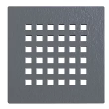 Balneo Stone Tray sötétszürke kompozit zuhanytálcához rozsdamentes acél rács