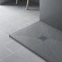 Balneo Stone Tray kompozit zuhanytálcához rozsdamentes acél rács, sötétszürke STCOVER-DG