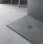 Balneo Stone Tray sötétszürke kompozit zuhanytálcához rozsdamentes acél rács