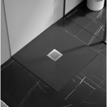 Balneo Stone Tray kompozit zuhanytálca 90x90 cm sötétszürke kivitelben