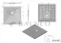 Balneo Stone Tray kompozit zuhanytálca 90x90 cm sötétszürke kivitelben