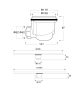 Balneo Stone Tray 87 mm-es zuhanytálca szifon STSYPHON87